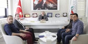 AMASYA TSO BAŞKANI KIRLANGIÇ MHP AMASYA MERKEZ İLÇE BAŞKANI AK’I AĞIRLADI