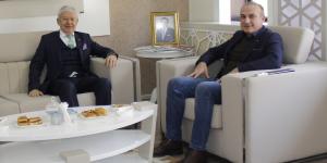 BAŞKAN KIRLANGIÇ BAŞKAN ZIPKINKURT'U MAKAMINDA AĞIRLADI