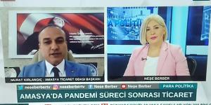 AMASYA TSO BAŞKANI MURAT KIRLANGIÇ BENGÜTÜRK TV'YE CANLI TELEFON BAĞLANTISI İLE KATILDI