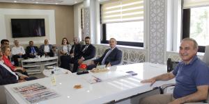 ADALET VE KALKINMA PARTİSİ İL YÖNETİMİNDEN ATSO BAŞKANI KIRLANGIÇ'A ZİYARET