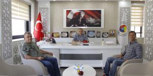 GTİ GÜRBULAK GÜMRÜK KAPISI MÜDÜRÜ VE ŞEFİ BAŞKAN KIRLANGIÇ'I ZİYARET ETTİ