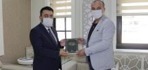 AMASYA İL MÜFTÜSÜ DURMUŞ AYVAZ AMASYA TSO BAŞKANI MURAT KIRLANGIÇ’I ZİYARET ETTİ