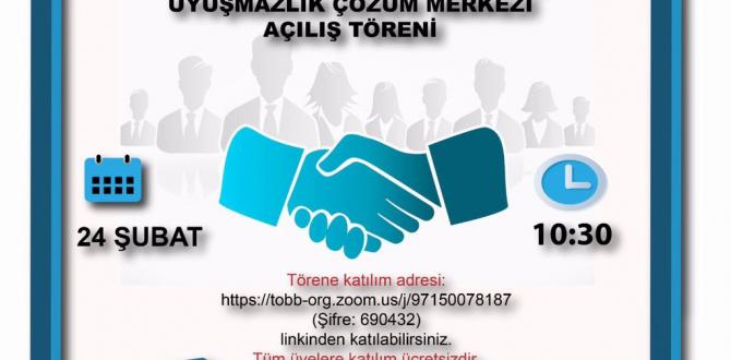 TOBB UYUM Arabuluculuk ve Uyuşmazlık Çözüm Merkezi Açılış Töreni