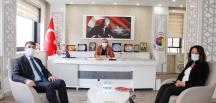 ATSO BAŞKANI KIRLANGIÇ ZİRAAT BANKASI YÖNETİCİLERİNİ KABUL ETTİ