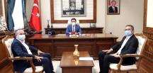 BAŞKAN KIRLANGIÇ VALİ MASATLI'YI ZİYARET ETTİ