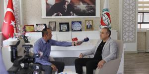 ATSO BAŞKANI KIRLANGIÇ ATV AVRUPA KANALINA RÖPORTAJ VERDİ
