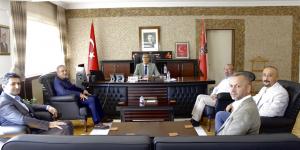AMASYA TSO YÖNETİMİNDEN İL EMNİYET MÜDÜRÜ ALİ KEMAL KURT'A HAYIRLI OLSUN ZİYARETİ