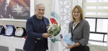 DEVA Partisi Genel Başkan Yardımcısı Sanem Oktar’dan ATSO Başkanı Murat Kırlangıç’a Ziyaret