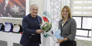 DEVA Partisi Genel Başkan Yardımcısı Sanem Oktar’dan ATSO Başkanı Murat Kırlangıç’a Ziyaret
