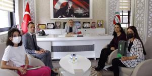 YEŞİLAY AMASYA ŞUBE BAŞKANI TÜRKMEN'DEN ATSO BAŞKANI KIRLANGIÇ'A ZİYARET