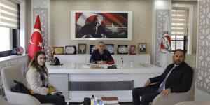 DÜNYA GAZETESİ YETKİLERİNDEN BAŞKAN KIRLANGIÇ'A ZİYARET