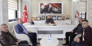 AMASYA MADENİ EŞYA SANATKARLARI ODASI BAŞKAN ADAYI BAĞ'DAN BAŞKAN KIRLANGIÇ'A ZİYARET