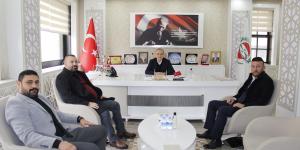 TÜRKİYE DEĞİŞİM PARTİSİ AMASYA İL BAŞKANI GÜR’DEN AMASYA TSO BAŞKANI KIRLANGIÇ’A ZİYARET