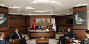 AMASYA TSO'DAN AMASYA ÜNİVERSİTESİ REKTÖRÜ PROF. DR. SÜLEYMAN ELMACI'YA ZİYARET