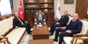 TÜRK-HOLLANDA DOSTLUK DERNEĞİ BAŞKANI AKTAŞ, AMASYA TSO BAŞKANI KIRLANGIÇ VE TOKAT TSO BAŞKANI ÇELİK'TEN VALİ MASATLI'YA ZİYARET