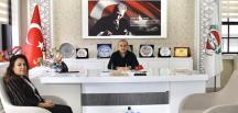 ZİRAAT BANKASI AMASYA ŞUBE MÜDÜRÜ ÖZLEM VARLIOĞLU'NDAN BAŞKAN KIRLANGIÇ'A ZİYARET