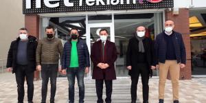 VALİ MASATLI VE BAŞKAN KIRLANGIÇ'TAN NETGRUP REKLAM FİRMASINA ZİYARET