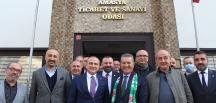 TÜRKİYE DEĞİŞİM PARTİSİ GENEL BAŞKANI MUSTAFA SARIGÜL’DEN ATSO’YA ZİYARET