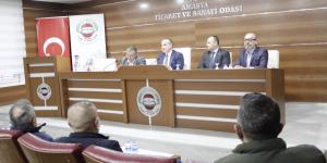 CHP MİLLETVEKİLİ TUNCER VE İL BAŞKANI SEVİNDİ ATSO MECLİS ÜYELERİ İLE BİR ARAYA GELDİ