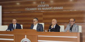 AK PARTİ MİLLETVEKİLİ ÇİLEZ VE AK PARTİ İL BAŞKANI TOTO, ATSO MECLİS ÜYELERİ İLE BİR ARAYA GELDİ