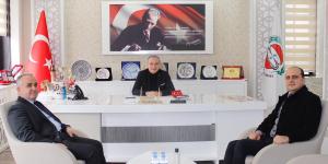 VAKIFBANK ŞUBE MÜDÜRÜ KOÇAK'TAN BAŞKAN KIRLANGIÇ'A ZİYARET