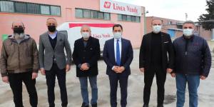 VALİ MASATLI VE BAŞKAN KIRLANGIÇ'TAN LİNEA VERDE MOBİLYA FİRMASINA ZİYARET