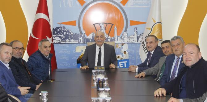 AMASYA TSO'DAN AK PARTİ İL BAŞKANI EKREM TOTO'YA ZİYARET