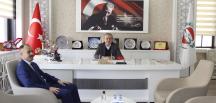 DENETİMLİ SERBESTLİK MÜDÜRÜ TÜRKMEN'DEN BAŞKAN KIRLANGIÇ'A ZİYARET