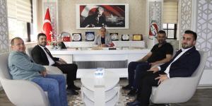 AK PARTİ AMASYA MİLLETVEKİLİ ADAYI ŞİMŞEK'TEN BAŞKAN KIRLANGIÇ'A ZİYARET