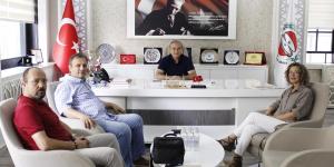 AMASYA SANAYİCİ VE İŞ İNSANLARI DERNEĞİNDEN BAŞKAN KIRLANGIÇ'A ZİYARET