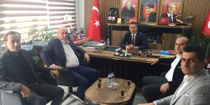 AMASYA TSO'DAN MHP İL BAŞKANI AKGÜL'E HAYIRLI OLSUN ZİYARETİ