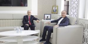 AK PARTİ AMASYA BELEDİYE BAŞKANI ADAY ADAYI ÇELEBİ'DEN BAŞKAN KIRLANGIÇ'A ZİYARET