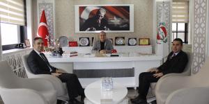 OKA GENEL SEKRETERİ ŞAHİN VE İL KOORDİNATÖRÜ GÜDEN'DEN BAŞKAN KIRLANGIÇ'A ZİYARET