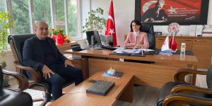 BAŞKAN KIRLANGIÇ'TAN TİCARET İL MÜDÜRÜ KESİK'E ZİYARET
