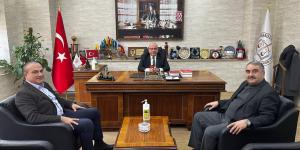 ATSO BAŞKAN KIRLANGIÇ VE AMASYA ESOB BAŞKANI KÖSE'DEN BARO BAŞKANI TEKEŞ'E ZİYARET