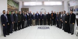 AK PARTİ AMASYA BELEDİYE BAŞKAN ADAYI MEHMET UYANIK VE BERABERİNDEKİ HEYETTEN AMASYA TSO'YA ZİYARET