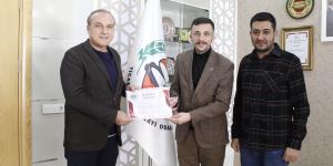 AMASYA DOST ELİ DERNEĞİ BAŞKANI GÜDEK VE AMASYA GGK BAŞKANI KAYA'DAN BAŞKAN KIRLANGIÇ'A ZİYARET
