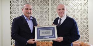 AMASYA TSO BAŞKANI KIRLANGIÇ'TAN DÜZCE BELEDİYE BAŞKANI ÖZLÜ'YE ZİYARET