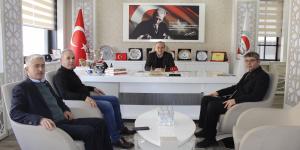 YENİDEN REFAH PARTİSİ AMASYA İL BAŞKANI TÜRKMEN'DEN BAŞKAN KIRLANGIÇ'A ZİYARET