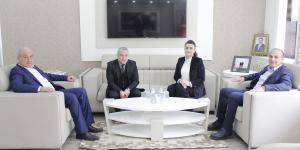 OKA GENEL SEKRETERİ MEHLİKA DİCLE'DEN ATSO BAŞKANI MURAT KIRLANGIÇ'A ZİYARET