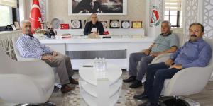 S.S. AMASYA BÖLGESİ SULAMA KOOPERATİFLERİ BİRLİĞİ BAŞKANI ÇETİN'DEN BAŞKAN KIRLANGIÇ'A ZİYARET