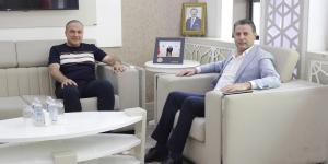 CHP AMASYA MİLLETVEKİLİ KARAGÖZ'DEN ATSO BAŞKANI KIRLANGIÇ'A ZİYARET
