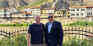 İTHİB BAŞKANI VE KİPAŞ HOLDİNG YÖNETİM KURULU ÜYESİ AHMET ÖKSÜZ'DEN BAŞKAN KIRLANGIÇ'A ZİYARET
