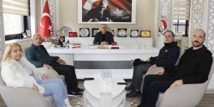ÖNCEKİ DÖNEM HOPA TSO BAŞKANI AKYÜREK'TEN BAŞKAN KIRLANGIÇ'A ZİYARET