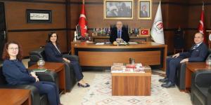 ATSO'DAN AMASYA ÜNİVERSİTESİ REKTÖRÜ PROF. DR. AHMET HAKKI TURABİ'YE ZİYARET