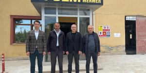 BAŞKAN KIRLANGIÇ'TAN PAKİŞ DOĞAL MERMER VE FUEM MADENCİLİK FİRMASI YETKİLİSİ ÇELİK'E ZİYARET