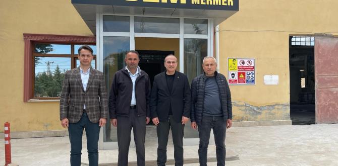 BAŞKAN KIRLANGIÇ'TAN PAKİŞ DOĞAL MERMER VE FUEM MADENCİLİK FİRMASI YETKİLİSİ ÇELİK'E ZİYARET