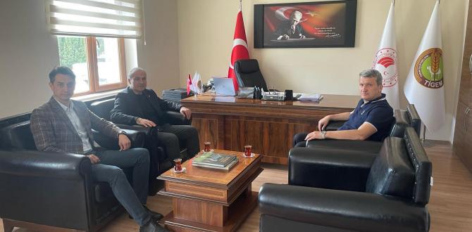 BAŞKAN KIRLANGIÇ'TAN GÖKHÖYÜK TARIM İŞLETMESİ MÜDÜRÜ ALTIPARMAK'A ZİYARET