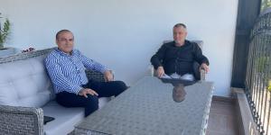 BAŞKAN MURAT KIRLANGIÇ'TAN ATSO ÜYESİ OCAK İNŞAAT VE THE APPLE PALACE OTEL'İN ORTAKLARINDAN AYHAN OCAK'A ZİYARET