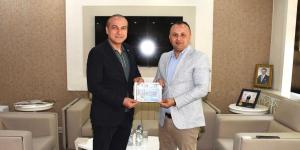 AMASYA BELEDİYE BAŞKANI SEVİNDİ'DEN ATSO BAŞKANI KIRLANGIÇ'A ZİYARET